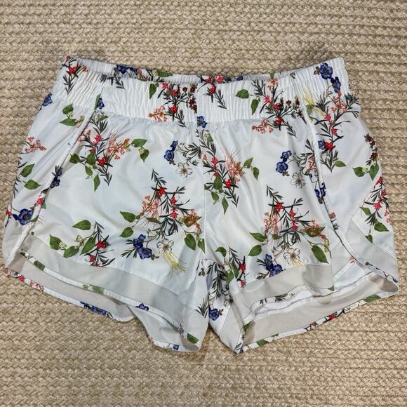 Athleta Pants - Athleta Floral Print Running Shorts Women’s Size Medium EUC